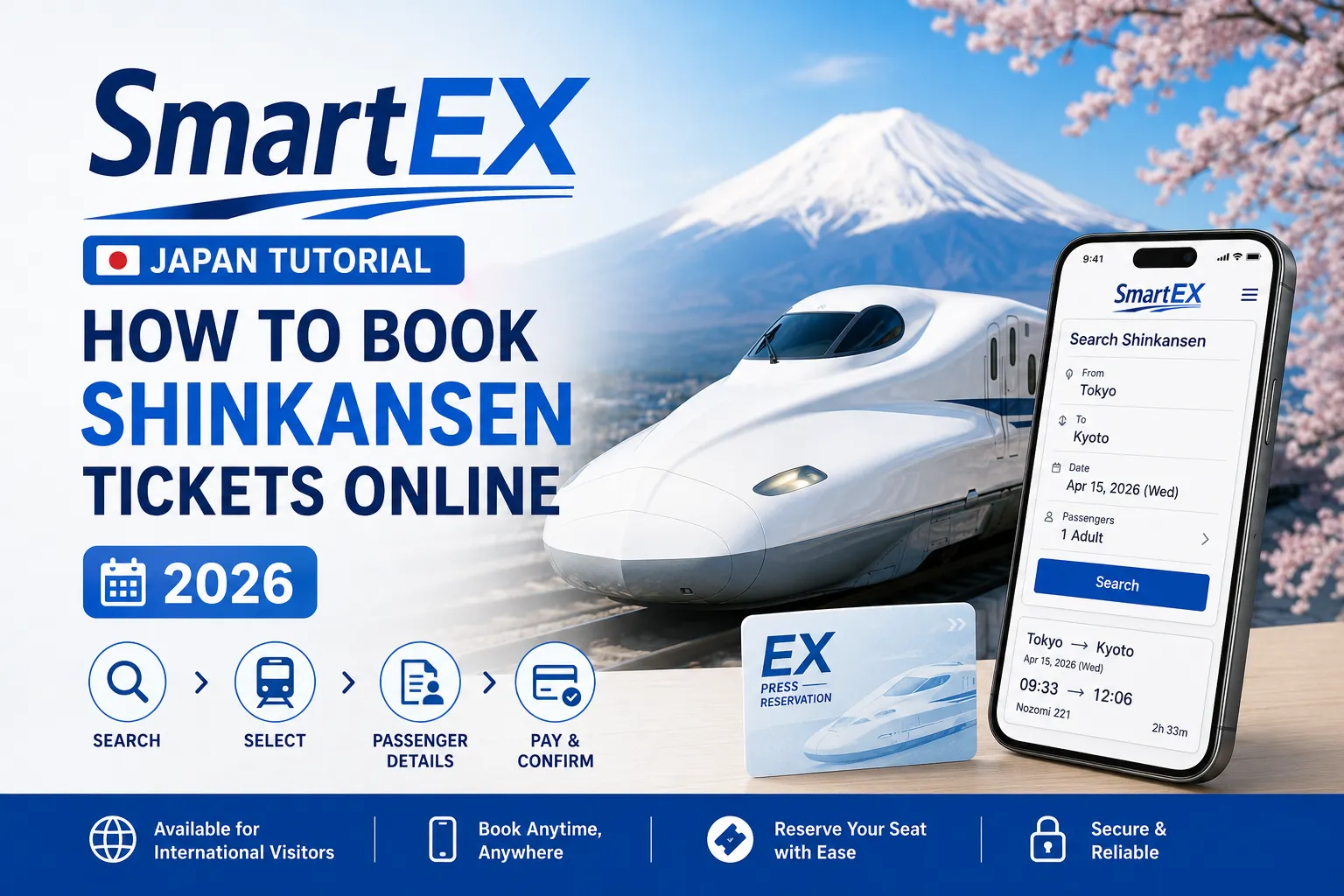 SmartEX Japan Tutorial: How to Book Shinkansen Tickets Online (2026)